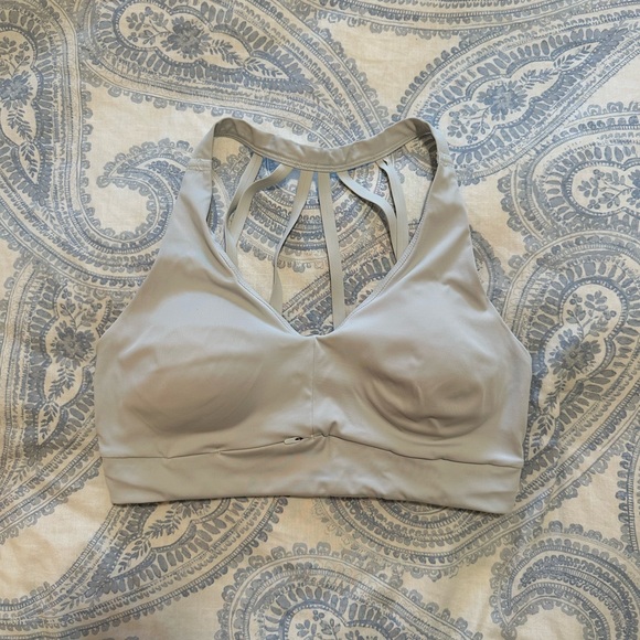 Athleta Pale Blue Sports Bra - Picture 1 of 7